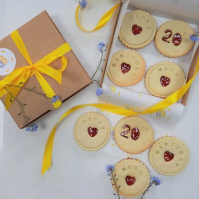Birthday biscuits by post
