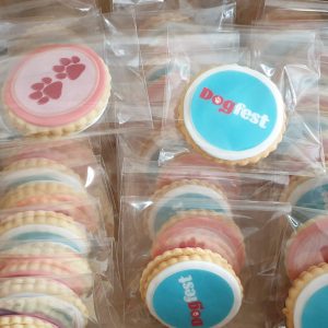 Dog Fest 2019 bagged biscuits made by Bloom Bakers
