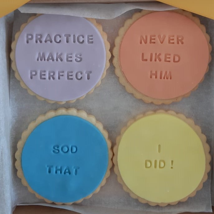 Personalise your iced biscuits here and order directly Bloom Bakers