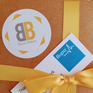 Bupa and Bloom Bakers logos