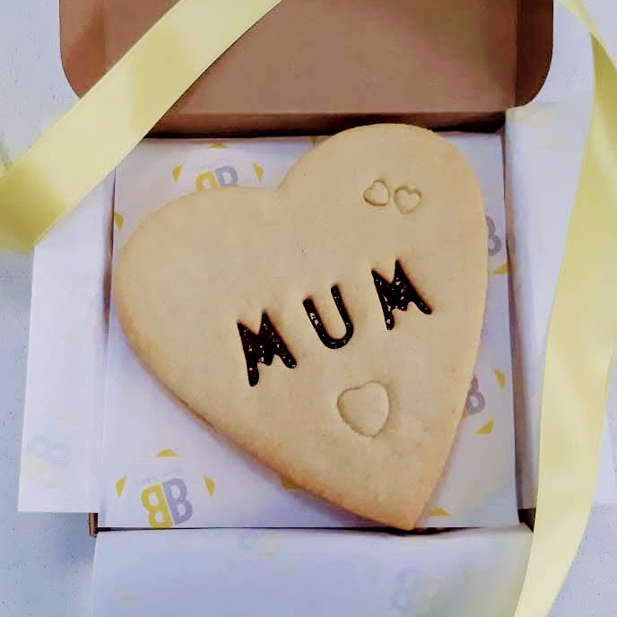 Giant love heart biscuit for mothers day