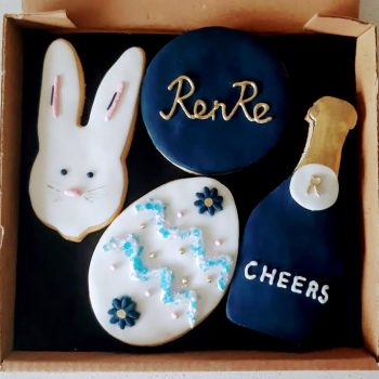 Hand iced easter biscuits for RenRe