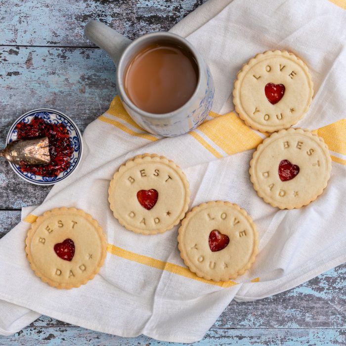 BEst dad love you jam biscuits by bloom bakers