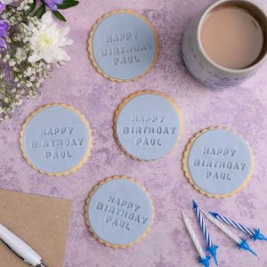 iced birthday biscuits