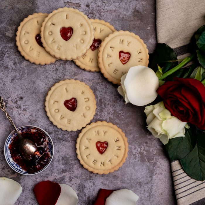 Valentine's biscuits by Bloom Bakers