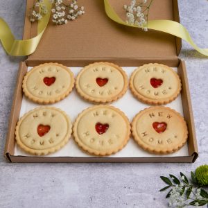 New home biscuits in letterbox friendly packaging
