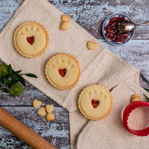 Your words here jam biscuits to personalise