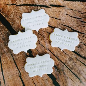 personalised Christening biscuits