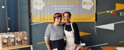 Lisa and Saskia Co-founders of Bloom Bakers at Eat North Street food event
