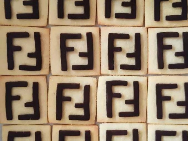 Fendi branded biscuits made by Bloom Bakers